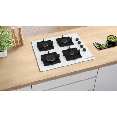 Bosch Bosch POP6C2P31O Gazlı Ocak 60 cm Sert Cam Beyaz Serie — 5. ürün görseli