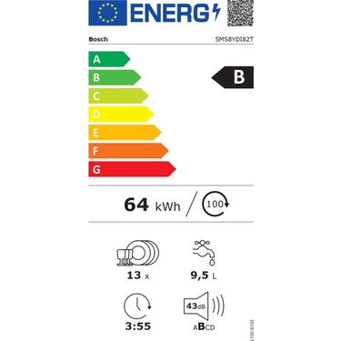 Bosch Bosch SMS8YDI82T Serie 8 Solo Bulaşık — 5. ürün görseli