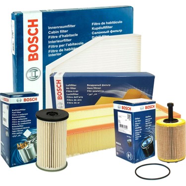 Bosch Bosch Vw Caddy 1.9 Tdı Dizel Bosch Filtre Bakım Seti(Hava+Yağ+Yakıt+Karbonlu fiyatı ve görseli