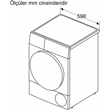 Bosch Bosch WQJ2420XTR Isı Pompalı Kurutma Makinesi 9 kg Gümüş Serie 6 Enerji Sınıfı E Nem Sensörü — 2. ürün görseli