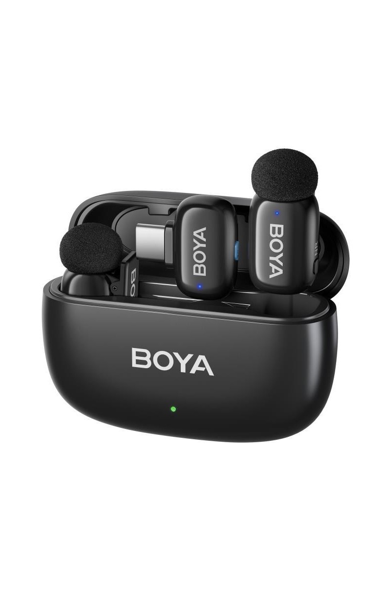 Boya Mini 2 Aı Kablosuz Yaka Mikrofonu Mat Siyah Type-C Bağlantı Özellikli SKU02