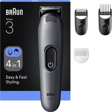 Braun Braun Hepsi Bir Arada Series 3, 4’ü 1 Arada Tıraş Kiti, Keskin Bıçak, 14 Uzunluk, AIO3500 fiyatı ve görseli