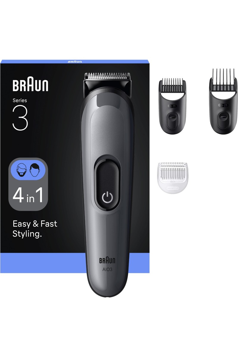 Braun Braun Hepsi Bir Arada Series 3, 4’ü 1 Arada Tıraş Kiti, Keskin Bıçak, 14 Uzunluk, — 6. ürün görseli