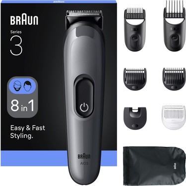 Braun Braun Hepsi Bir Arada Series 3, 8’i 1 Arada Tıraş Kiti, Keskin Bıçak, 14 Uzunluk, fiyatı ve görseli