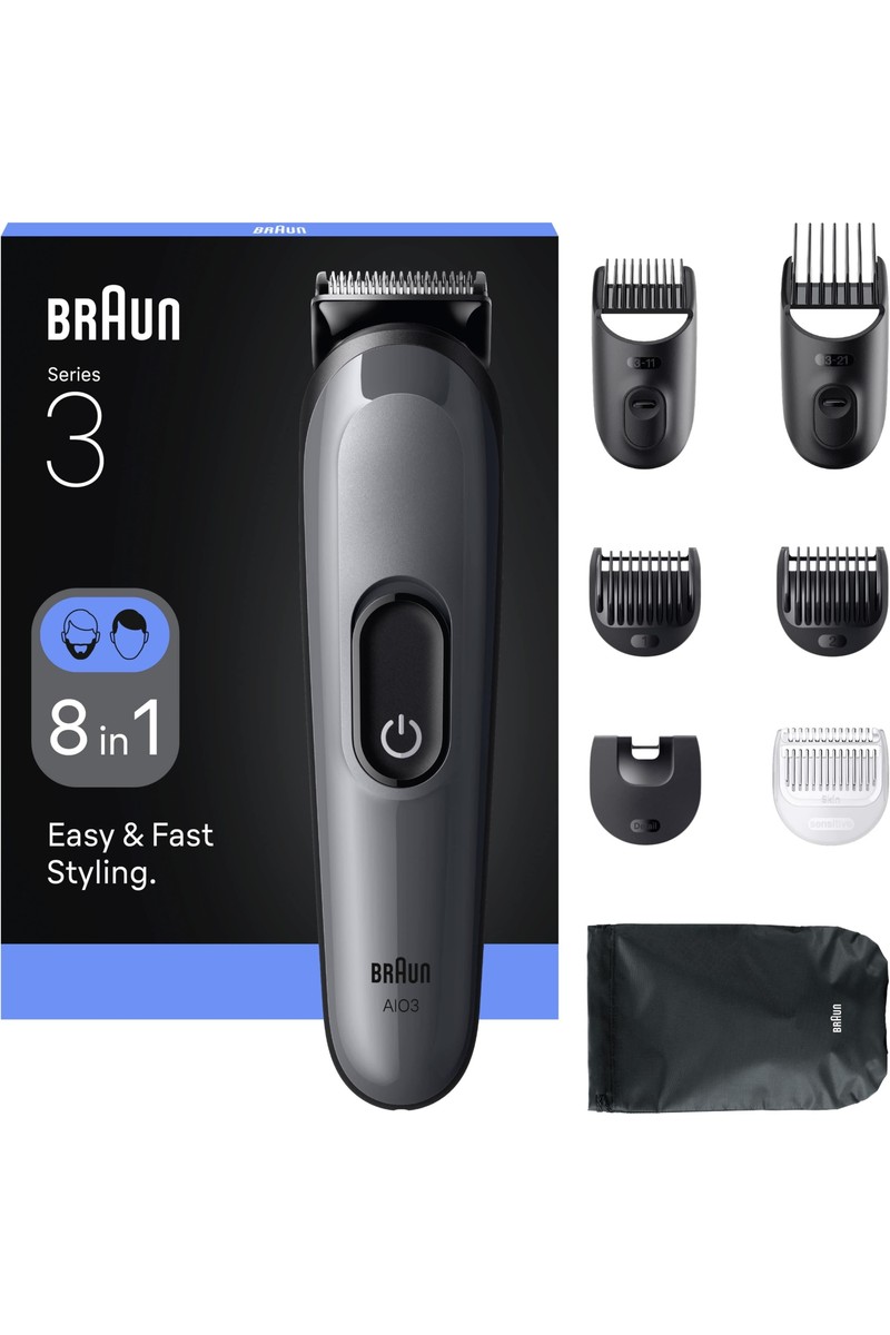 Braun Braun Hepsi Bir Arada Series 3, 8’i 1 Arada Tıraş Kiti, Keskin Bıçak, 14 Uzunluk, — 6. ürün görseli