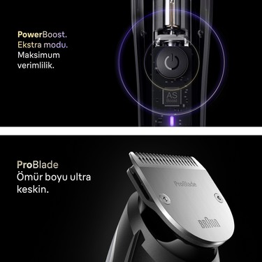 Braun Braun Sakal Düzeltici Series 9, +7 Berber Ekipmanları, 52 Uzunluk, Problade, — 3. ürün görseli