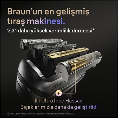 Braun Braun Series 9 Pro+ Elektrikli Tıraş Makinesi, Islak ve Kuru, Smartcare Merkezi, — 5. ürün görseli