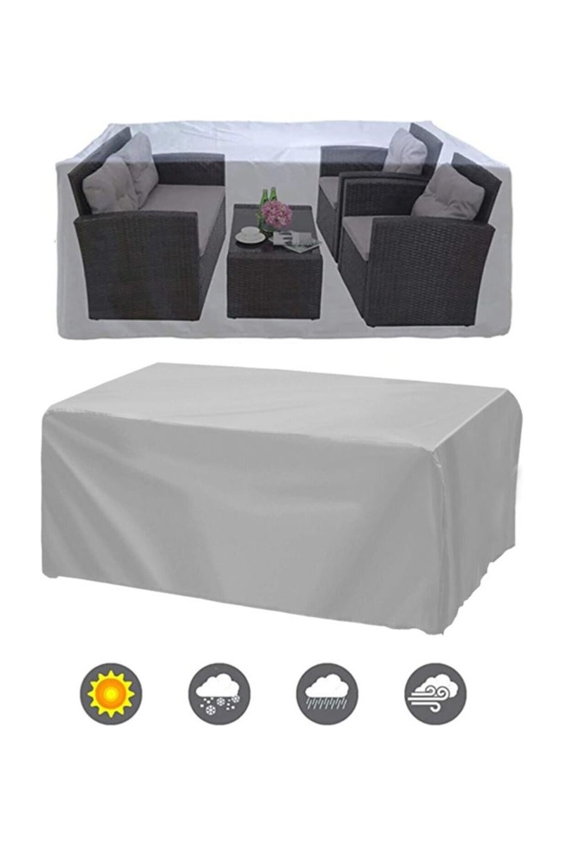 Breen Breen Gri Bahçe Masa ve Sandalye Brandası Su Geçirmez 200 x 150 x 80 cm Koruma — 3. ürün görseli
