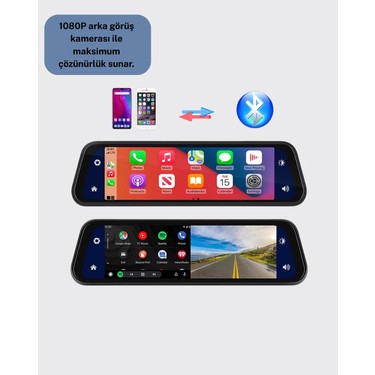 Brf Store Brf Store Isoprıme Ön Arka Kameralı Dokunmatik Dikiz Aynası 170° Geniş — 3. ürün görseli