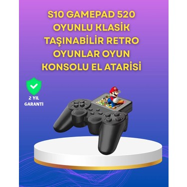 Brf Store Brf Store Sepetium 2.4 Inç Ekranlı 500 Oyunlu Taşınabilir Retro Oyun Konsolu, Şarjlı El Tipi fiyatı ve görseli