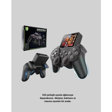 Brf Store Brf Store Sepetium 2.4 Inç Ekranlı 500 Oyunlu Taşınabilir Retro Oyun Konsolu, Şarjlı El Tipi — 2. ürün görseli