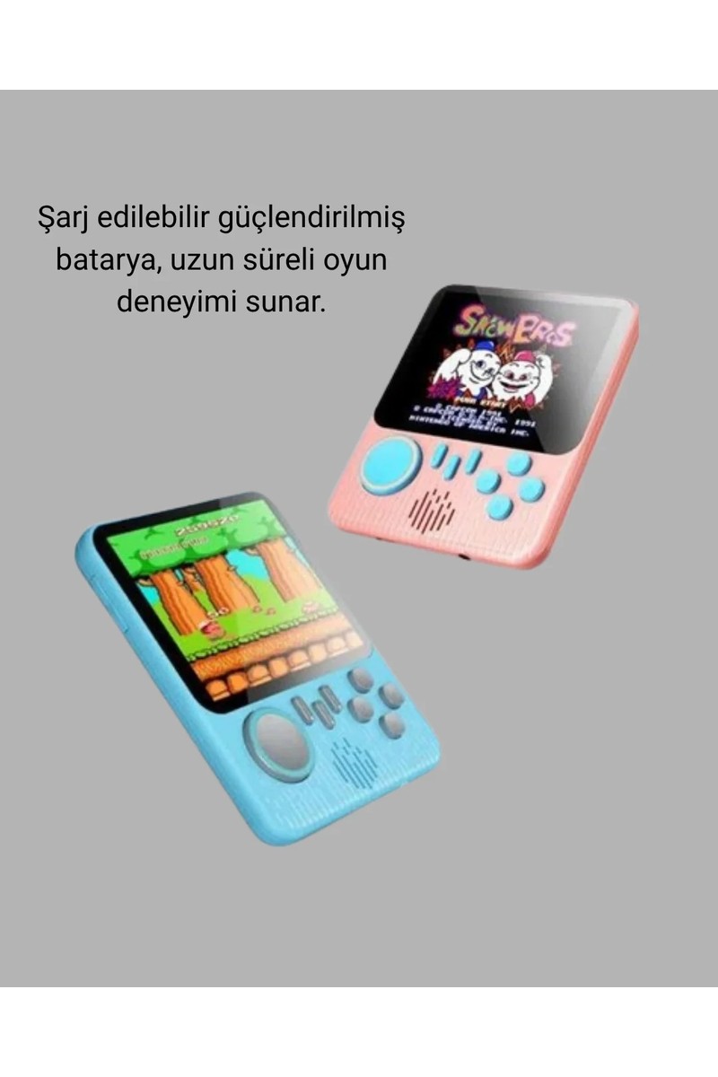 Brf Brf Store Sepetium 666 Oyunlu Retro Mini Oyun Konsolu – 3.5" LCD Ekran ve Çift Kişilik Oyun — 3. ürün görseli