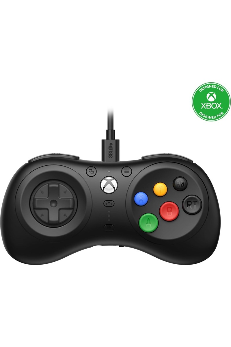 Brf Store Sepetium 8bitdo M30 Wired Controller For Xbox Series X|s, Xbox One, And Windows With 6-Button Layout