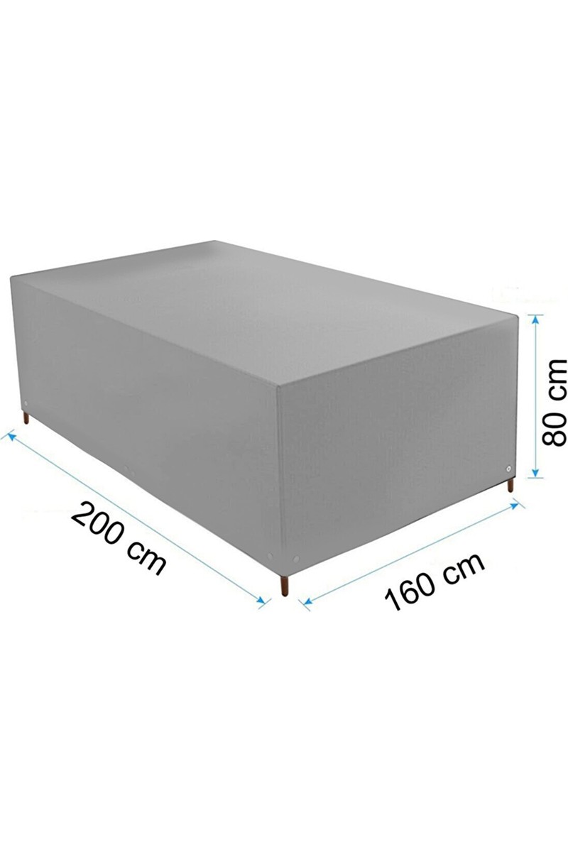 Bundeba Bundeba Cover Masa Sandalye Yağmur Toz Kir Önleyici Branda Bahçe Mobilya Koruma Örtüsü Kılıfı Su Geçirmez 200 x 160 x 80 — 2. ürün görseli