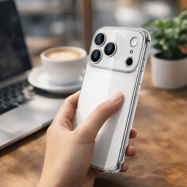 Bzontech Bzontech iPhone 17 Pro Max / 18 Pro Max Uyumlu Kılıf Şeffaf Kamera Korumalı — 4. ürün görseli