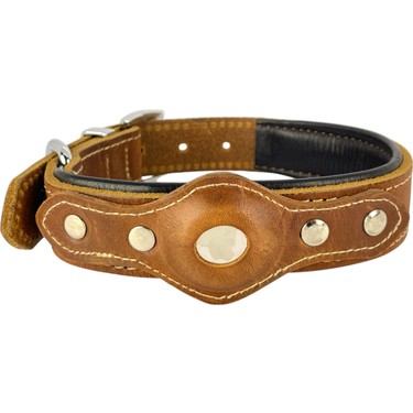 ‎Canini Collar ‎Canini Collar Canini Collar Hakiki Yağlı Deri Airtag Uyumlu Köpek Tasması – Dayanıklı, Konforlu ve fiyatı ve görseli