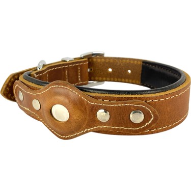 ‎Canini Collar ‎Canini Collar Canini Collar Hakiki Yağlı Deri Airtag Uyumlu Köpek Tasması – Dayanıklı, Konforlu ve — 4. ürün görseli