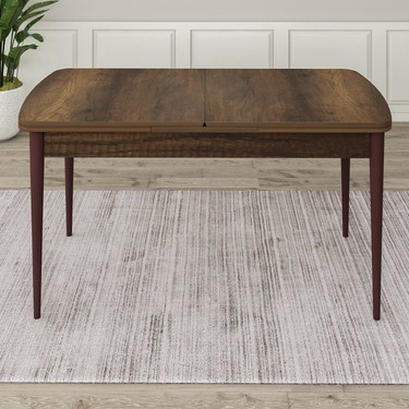 Canisa Canisa Concept Iza Serisi Modern Açılabilir MDF Yemek Masası 80 x 132 cm Barok fiyatı ve görseli
