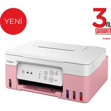Canon Canon G3430 Wi-Fi + Tarayıcı + Fotokopi Renkli Çok Fonksiyonlu Tanklı Pembe Mürekkep Püskürtmeli fiyatı ve görseli