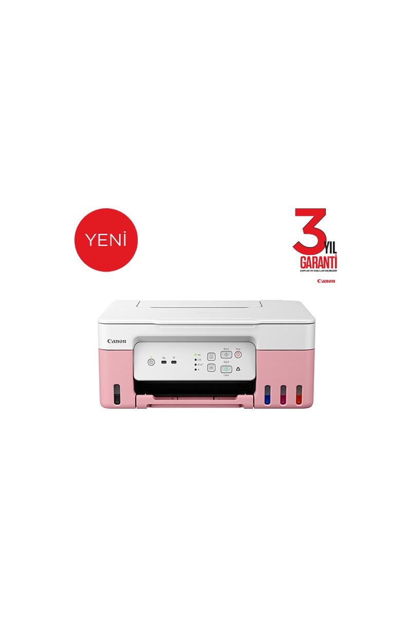 Canon Canon G3430 Wi-Fi + Tarayıcı + Fotokopi Renkli Çok Fonksiyonlu Tanklı Pembe Mürekkep Püskürtmeli — 6. ürün görseli