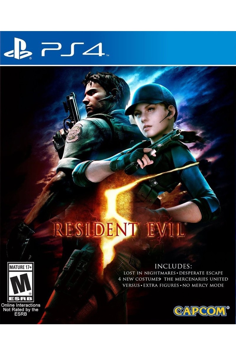 Capcom Resident Evil 5 Aksiyon Macera Oyunu PS4 Playstation 4 Uyumlu Multiplayer Desteği ile Eğlenceli