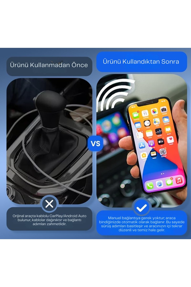 Carlinkit Carlinkit Mini Ultra 2025 Kablosuz Carplay & Android Auto Adaptörü | iPhone ve Android Uyumlu — 3. ürün görseli