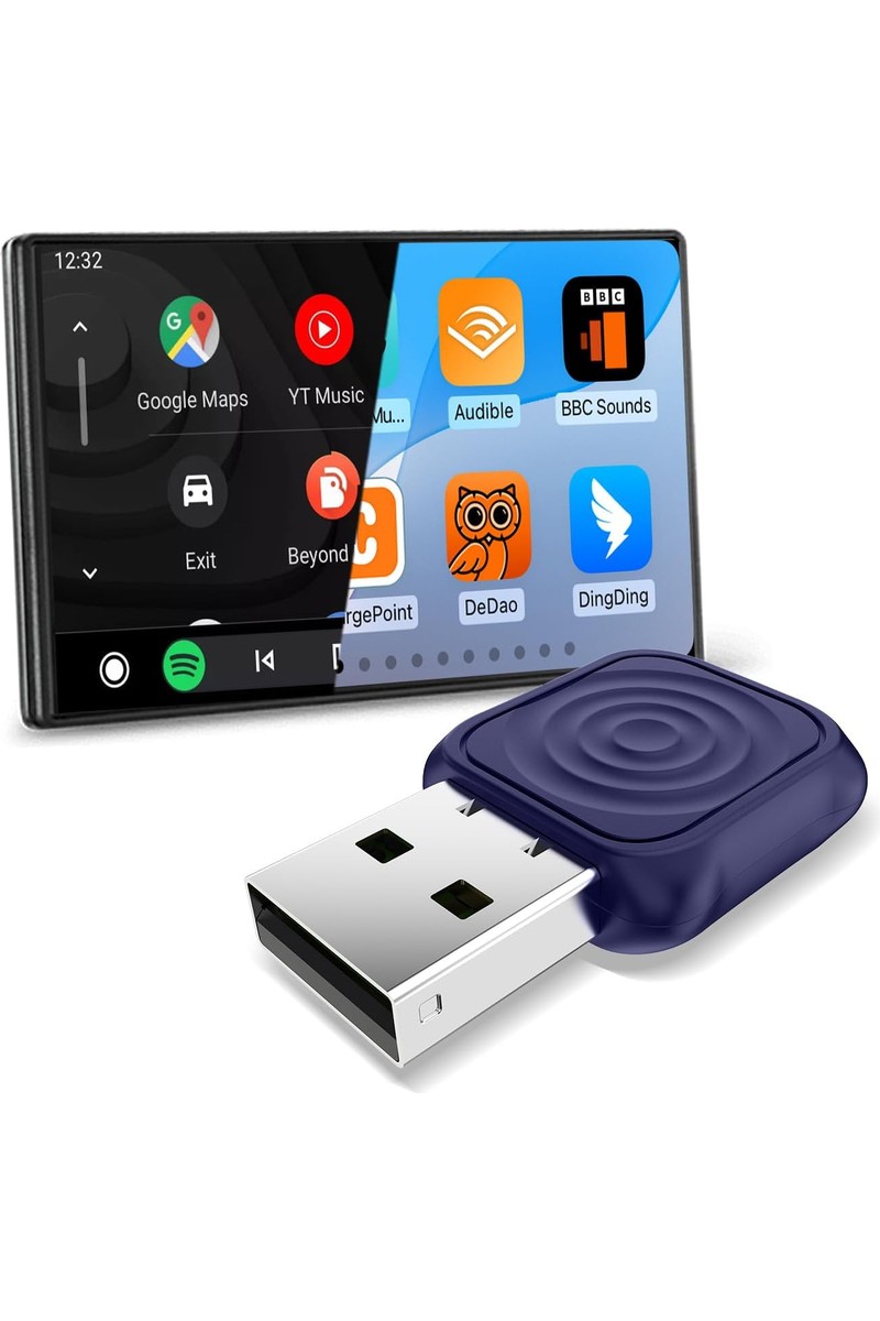 Carlinkit Mini Ultra 2025 Kablosuz Carplay & Android Auto Adaptörü | Kablolu Sistemi Kablosuza Çevir | Tüm Telefonlar ile Uyumlu