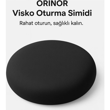 Carman Carman Orınor Visco Oturma Simidi Ortopedik Minder Visko Sünger Yuvarlak Oturma Yastığı Fermuarlı fiyatı ve görseli