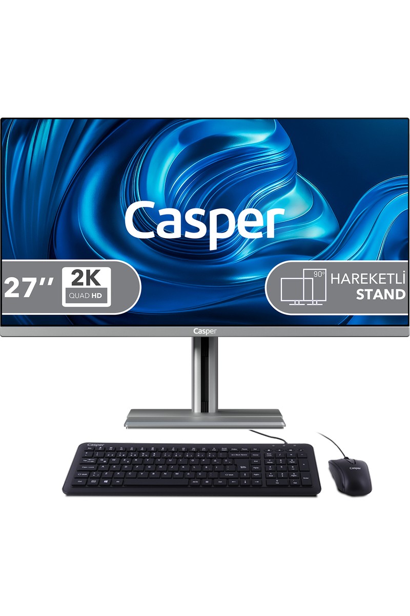 Casper Nirvana A87.210H-BV00X-V-G Intel Core 5 210H 16GB 500GB SSD Freedos 27" All In One Bilgisayar