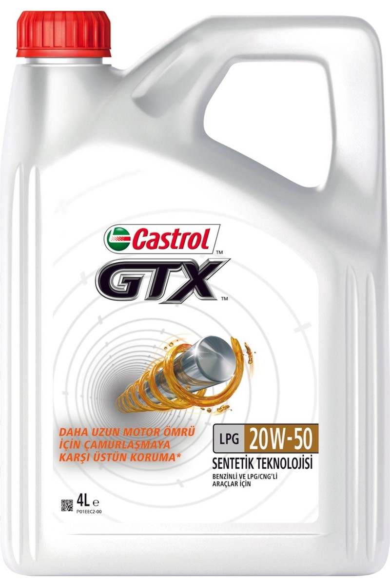 Castrol Gtx 20W50 Lpg 4 Lt Motor Yağı