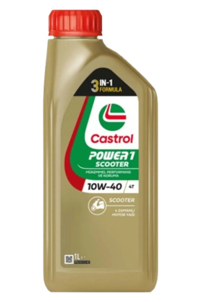 Castrol Castrol Power 1 Scooter 4T 10W-40 1 Litre Motor Yağı 4 Zamanlı Motorlar için Üstün Koruma — 3. ürün görseli