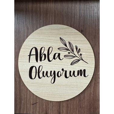 Ceo Design Ceo Design Abla Oluyorum Ahşap Anı Diski Bebek Fotoğraf — 3. ürün görseli