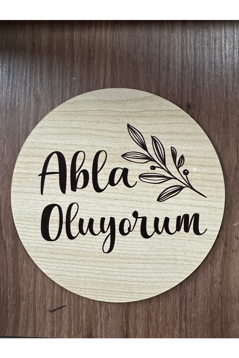 Ceo Design Ceo Design Abla Oluyorum Ahşap Anı Diski Bebek Fotoğraf — 6. ürün görseli