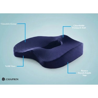 Chaprin Chaprin Ortopedik Visco Oturma Minderi – Ergonomik Oturma Simidi | — 4. ürün görseli