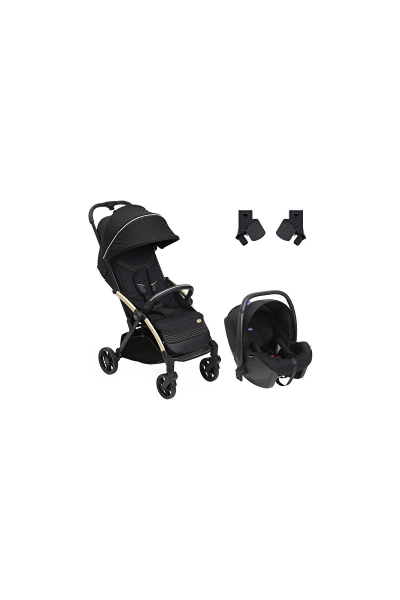 Chicco Duo Goody Xplus Seyahat Seti Black Relux Standart Bebek Arabası 22 kg Taşıma Kapasitesi