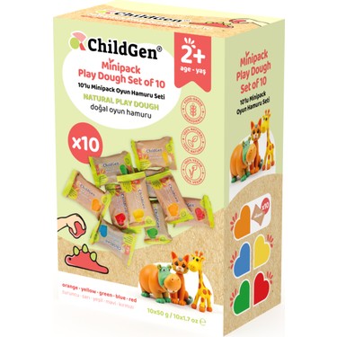 ChildGen ChildGen Doğal Oyun Hamuru -10'lu Minipack - — 4. ürün görseli