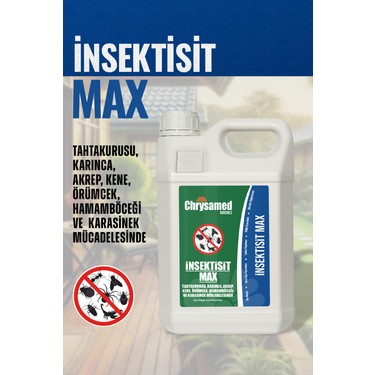 Chrysamed Chrysamed Max 5 lt Tahta Kurusu ve Kene İçin Etkili Böcek Haşere İlacı Sıvı fiyatı ve görseli