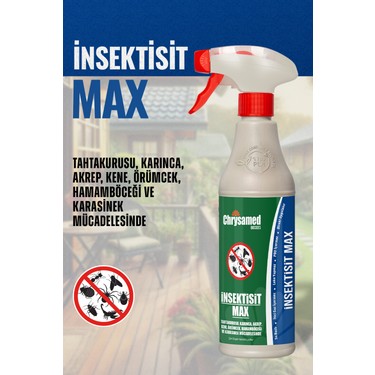 Chrysamed Chrysamed Max 500 ml Böcek Haşere Tahtakurusu, Karınca, Akrep, Kene, Örümcek, Hamamböceği, fiyatı ve görseli