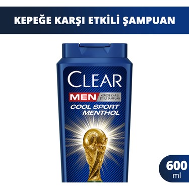 Clear Clear Men Cool Sport Menthol 600 ml Kepeğe Karşı Etkili Besleyici Şampuan Normal Saçlar fiyatı ve görseli