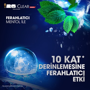 Clear Clear Men Cool Sport Menthol 600 ml Kepeğe Karşı Etkili Besleyici Şampuan Normal Saçlar — 4. ürün görseli