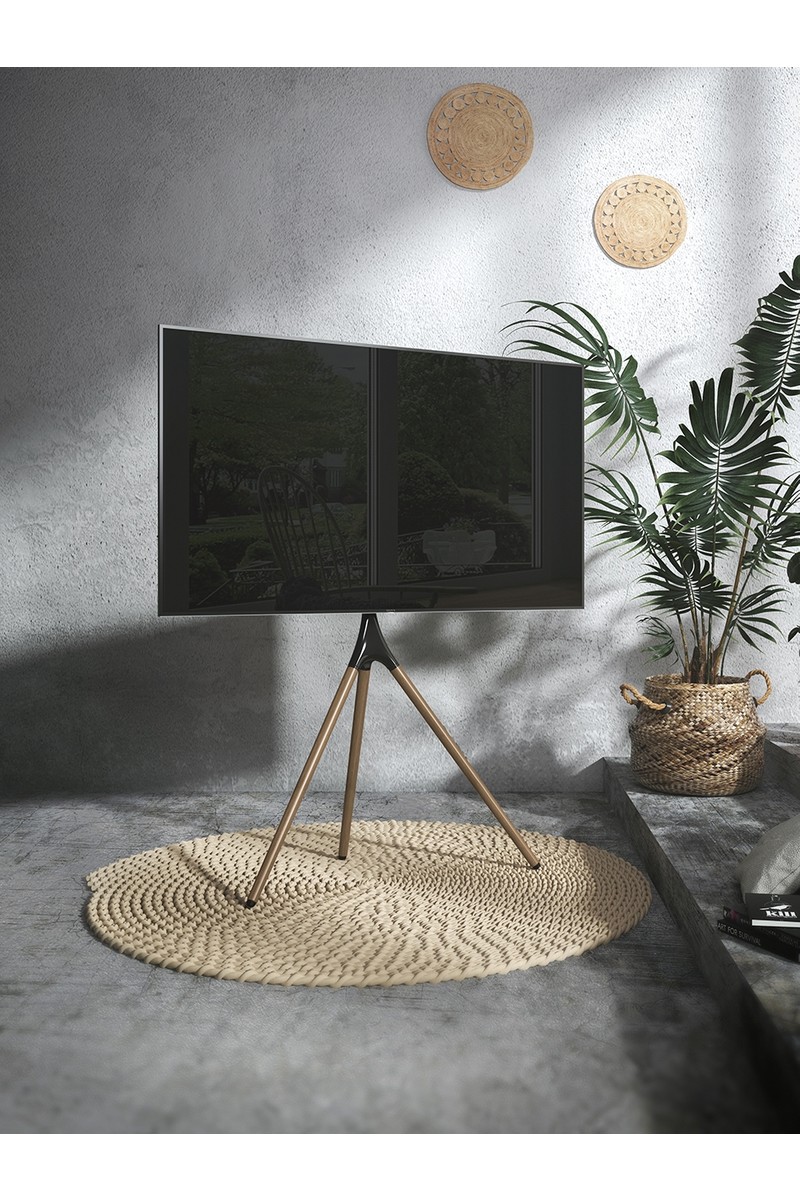 Cletech Cletech Şövalye Tipi Tv Standı 45"-65" | Ahşap & Metal | 180° Döner | 32 kg Taşıma Kapasiteli — 3. ürün görseli