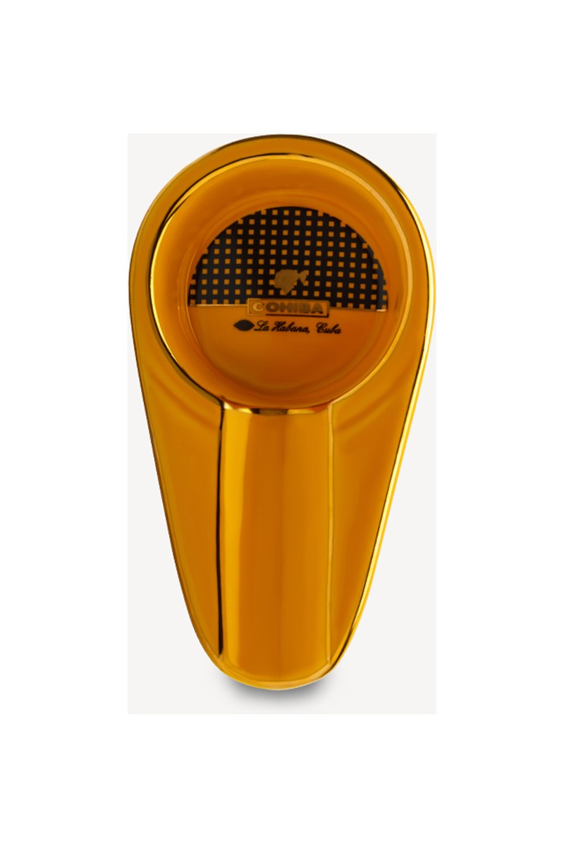 Cohiba Cohiba Sarı Renkli Tekli Seramik Puro Küllüğü Lüks Model 120mm x 68mm x — 4. ürün görseli