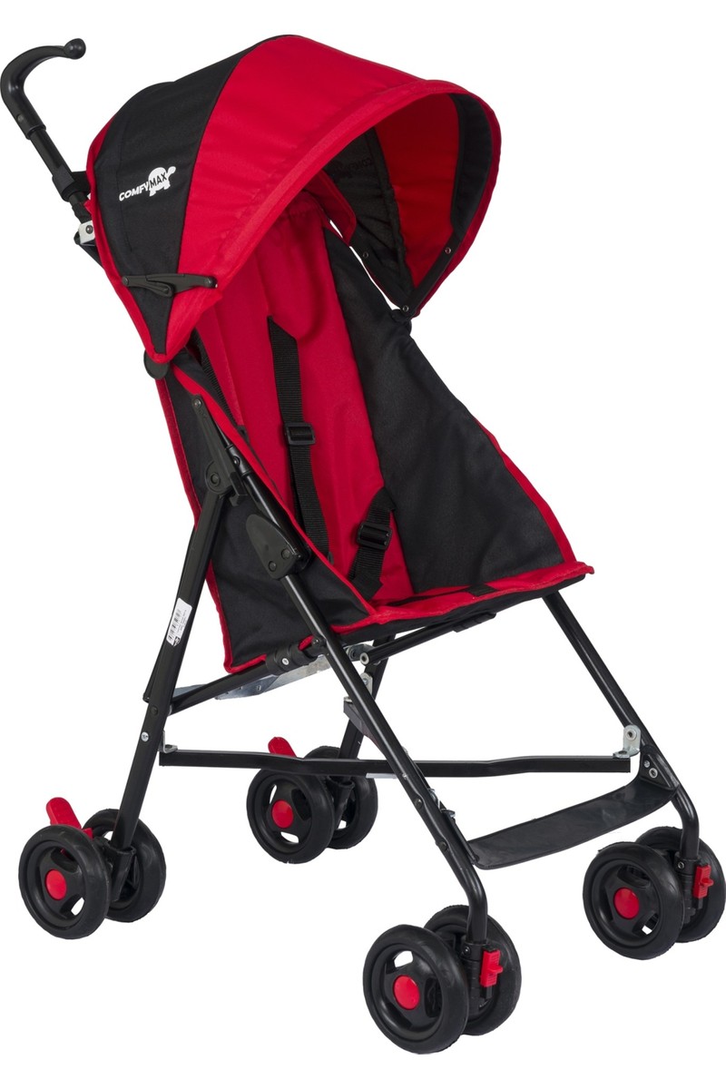 Comfymax Comfort Iı Baston Puset Bebek Arabası - Kırmızı Siyah