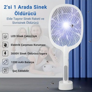 Coofbe Coofbe Şarjlı 12000MAH 300V 5 Katmanlı Uv Işıklı Elektrikli Sivrisinek Öldürücü Raket Sinek fiyatı ve görseli