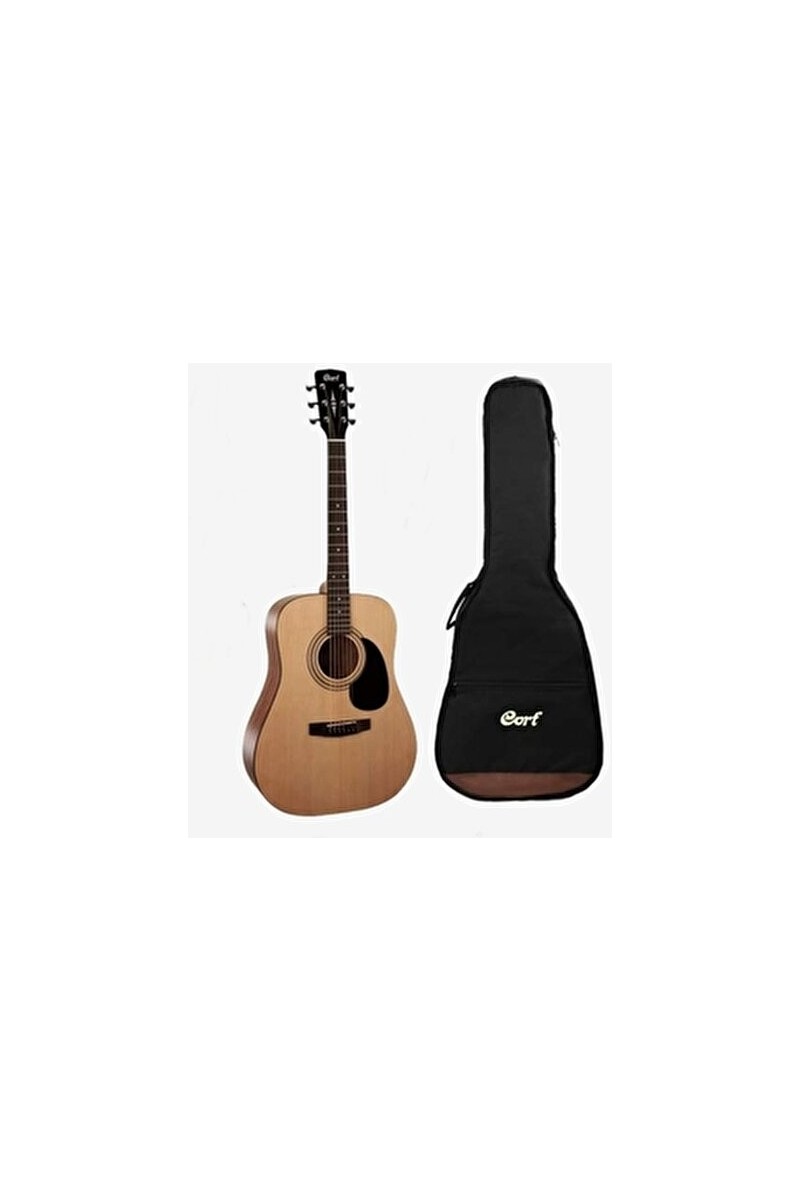 Cort Cort Akustik Gitar AD810OPW Doğal Renkli Kılıflı Dovetail Sap Bağlantısı ile 25.5" Boy — 2. ürün görseli