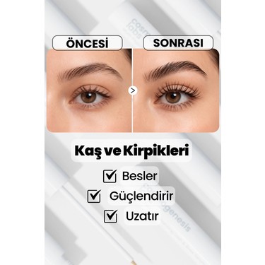 Cosmogenesis Labs Cosmogenesis Labs Kaş Kirpik Canlandırıcı Serum 3ml – Su Bazlı Besleyici Dolgunlaştırıcı Vegan (%1 — 2. ürün görseli