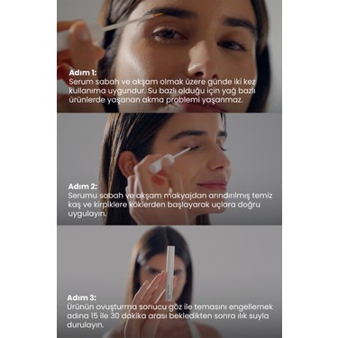 Cosmogenesis Labs Cosmogenesis Labs Kaş Kirpik Canlandırıcı Serum 3ml – Su Bazlı Besleyici Dolgunlaştırıcı Vegan (%1 — 5. ürün görseli