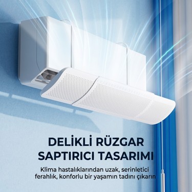 CoverZone CoverZone Delikli Ayarlanabilir Klima Hava Yönlendirici Klima Aparatı Klima Siperliği 57-96 cm — 4. ürün görseli