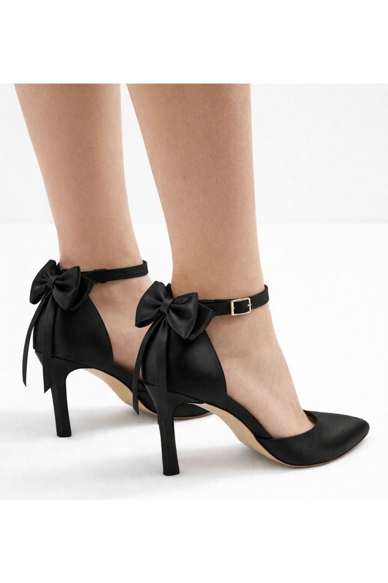 Craft Craft Moda Fiyonklu Bilekten Bantlı Ince Topuklu Stiletto Kadın Ayakkabı fiyatı ve görseli