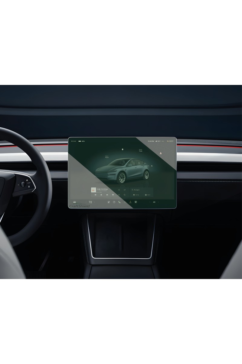 CraftShield CraftShield Tesla Model Y Juniper (2025) Uyumlu 15.4" Multimedya ve 8" Arka Ekran Çift Set 9h Nano Ekran Koruyucu — 2. ürün görseli